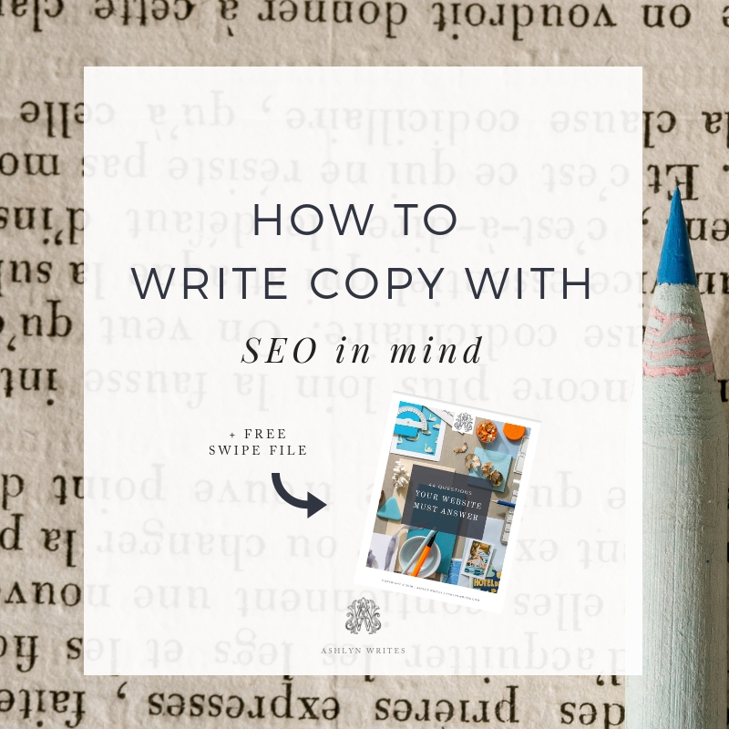 How to write copy with SEO in Mind_FeatureImage_AshlynWrites