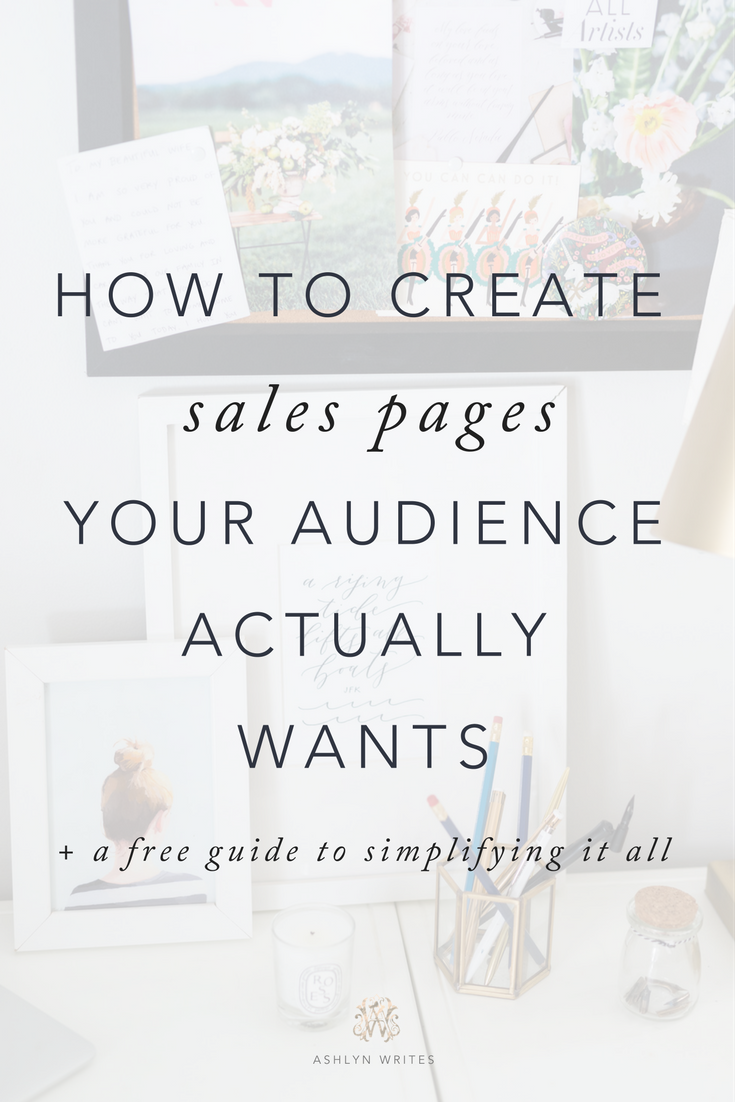 how to create a sales page ashlyn writes