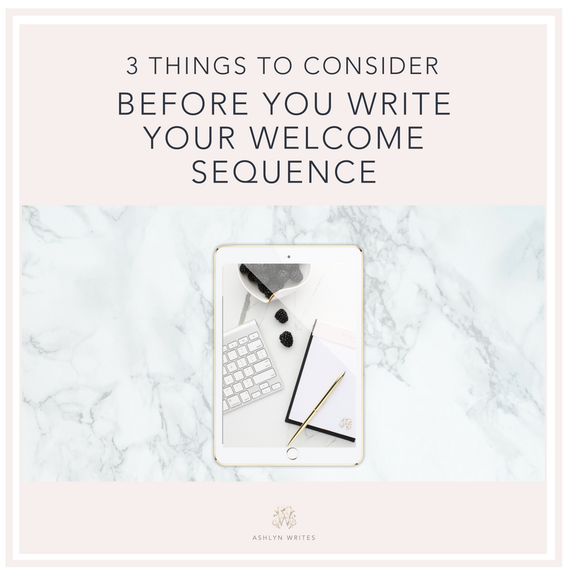 How to Write a Welcome Sequence - copywriting tips from Ashlyn Writes