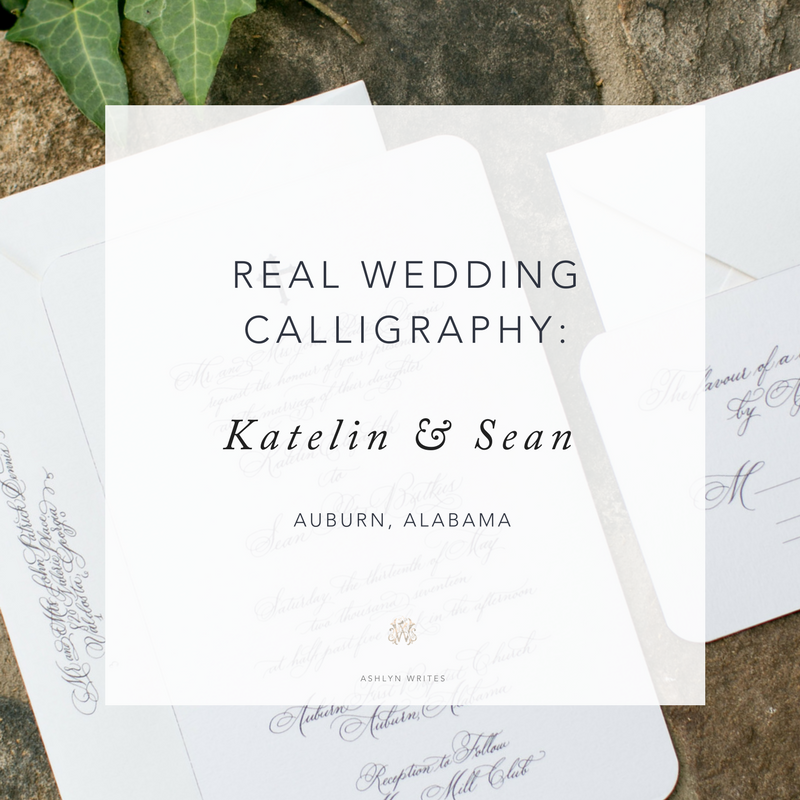 Ashlyn Writes Wedding Calligraphy Atlanta Calligrapher