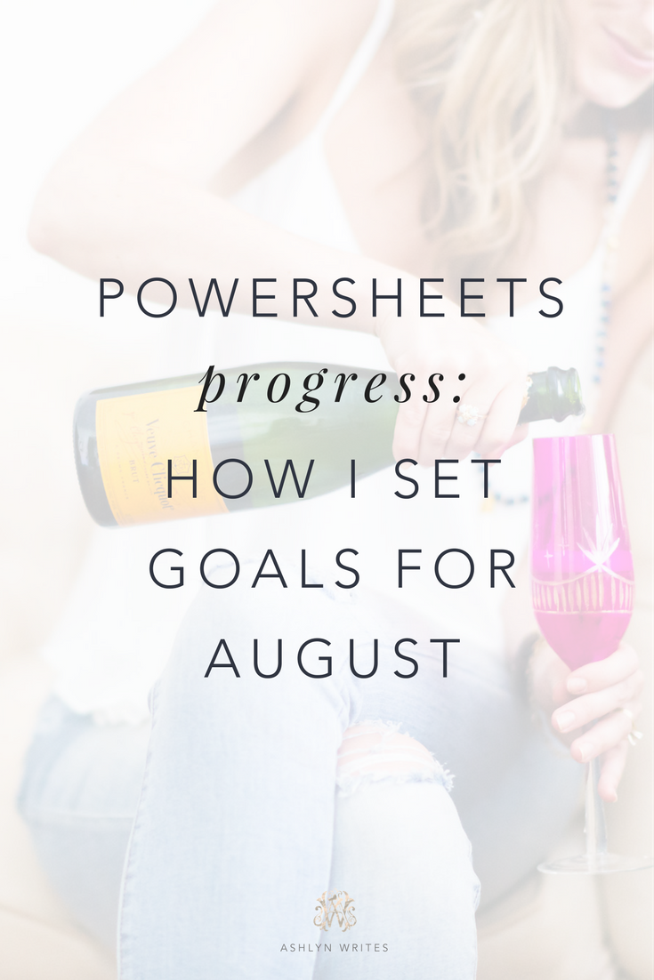 How I do goal-setting in my creative business—a guide to Powersheets from Ashlyn Carter