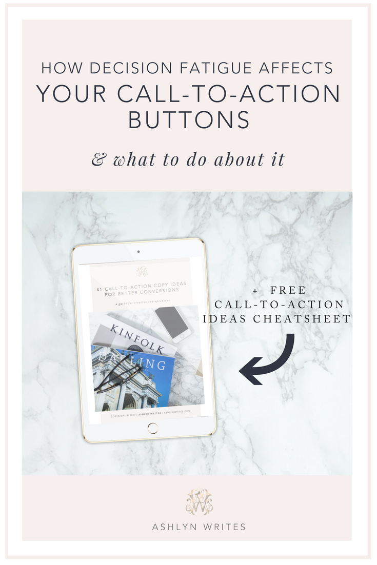 Linktree and how to write call to action copy Ashlyn Writes copywriting for creatives