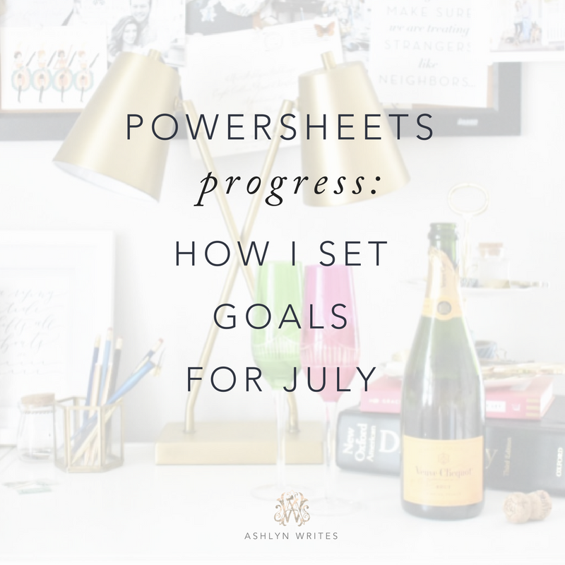 How I set goals using Powersheets by Lara Casey