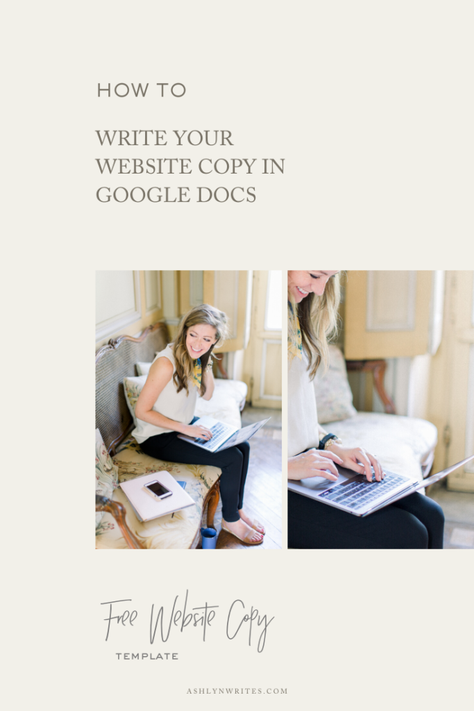 How to write your website copy in Google Docs - Ashlyn Writes