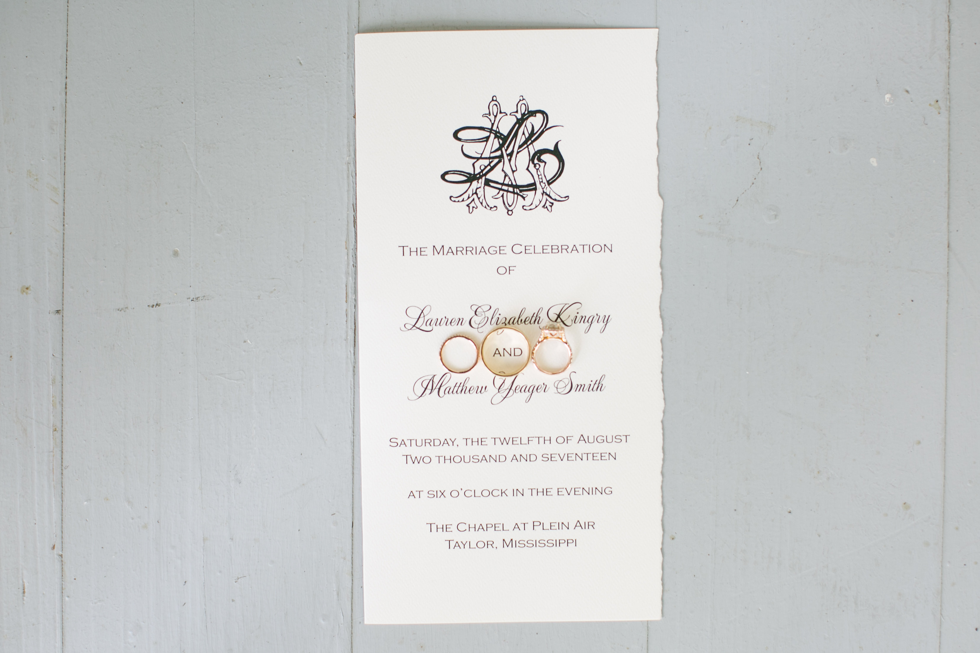 classic mississippi wedding invitation by atlanta wedding calligrapher ashlyn carter of ashlyn writes