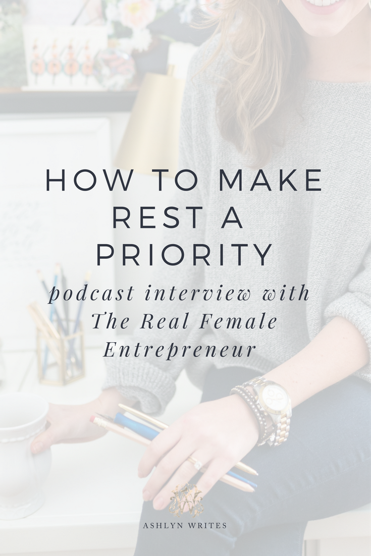 The Real Female Entrepreneur podcast interview with Ashlyn Carter of Ashlyn Writes