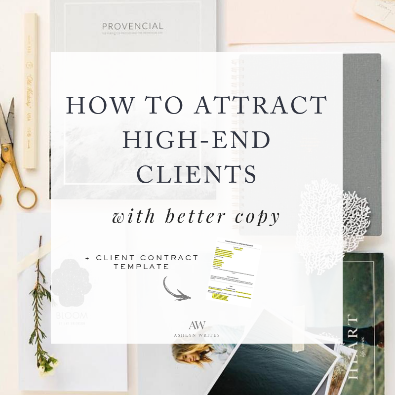 How to attract high-end clients and use a client contract template