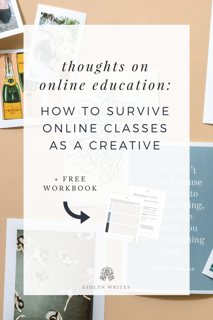 Online course tips for creatives from Ashlyn Writes copywriting tips