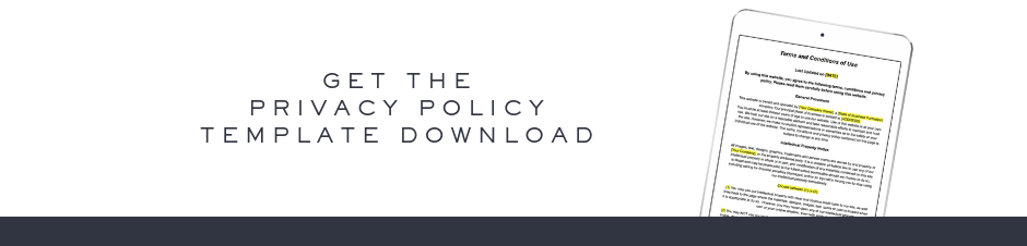 Website privacy policy template download link from Ashlyn Writes and The Contract Shop