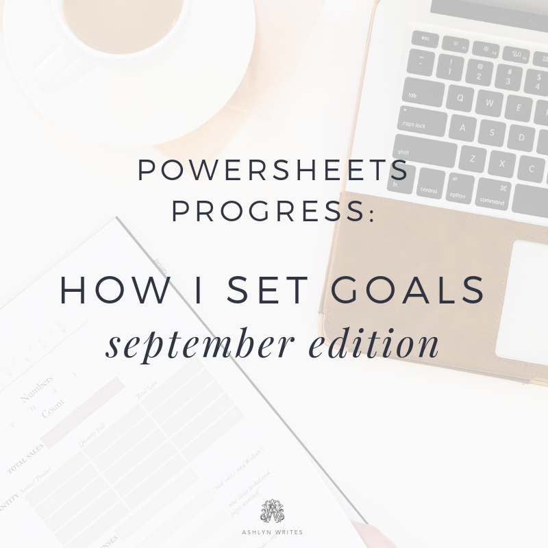 September Powersheets review Plan with me Ashlyn Carter of Ashlyn Writes