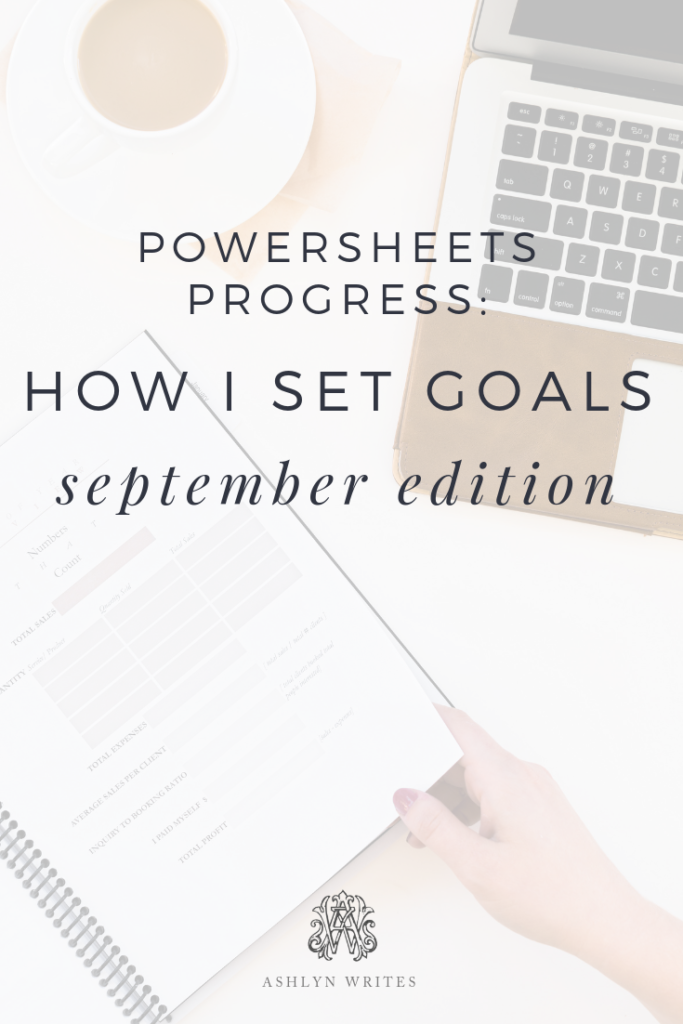 September Powersheets review Plan with me Ashlyn Carter of Ashlyn Writes