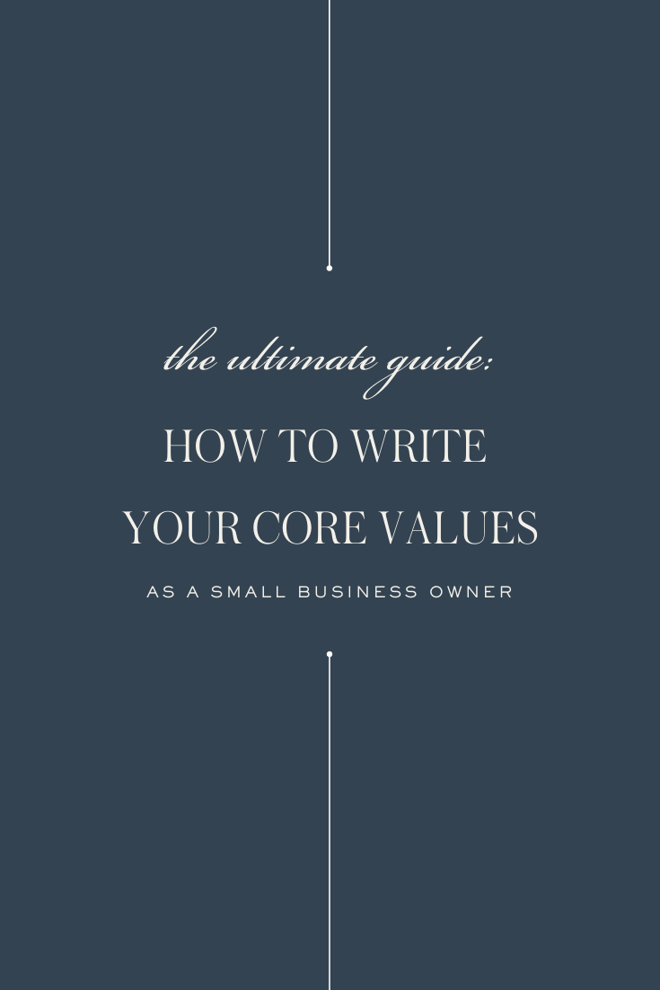 How to write your core values | Ashlyn Writes