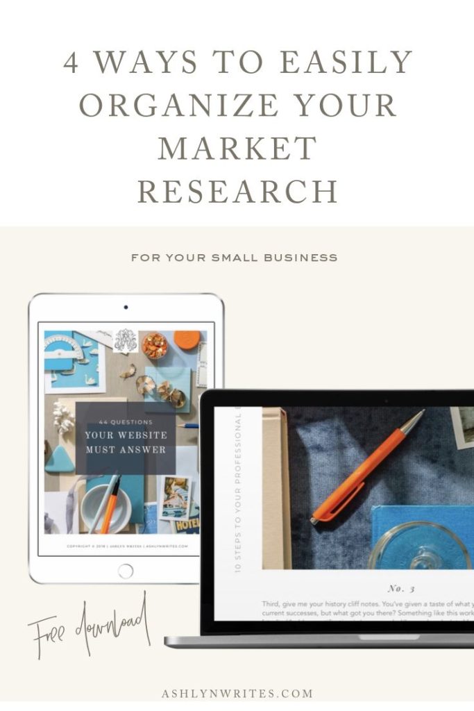 4 Ways to Easily Organize Your Market Research - Ashlyn Writes Copywriting