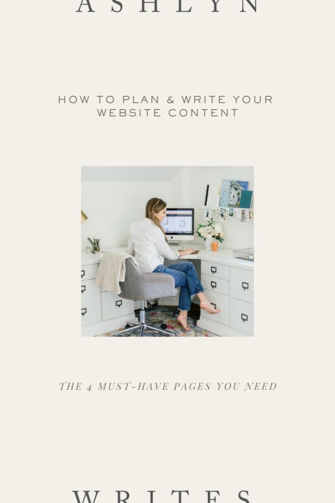 How to Plan & Write Your Website Content | Ashlyn Writes