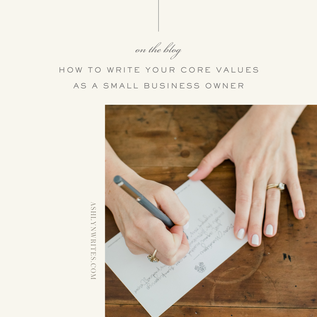 Honing in on your Why  How to Write Core Values for your Business